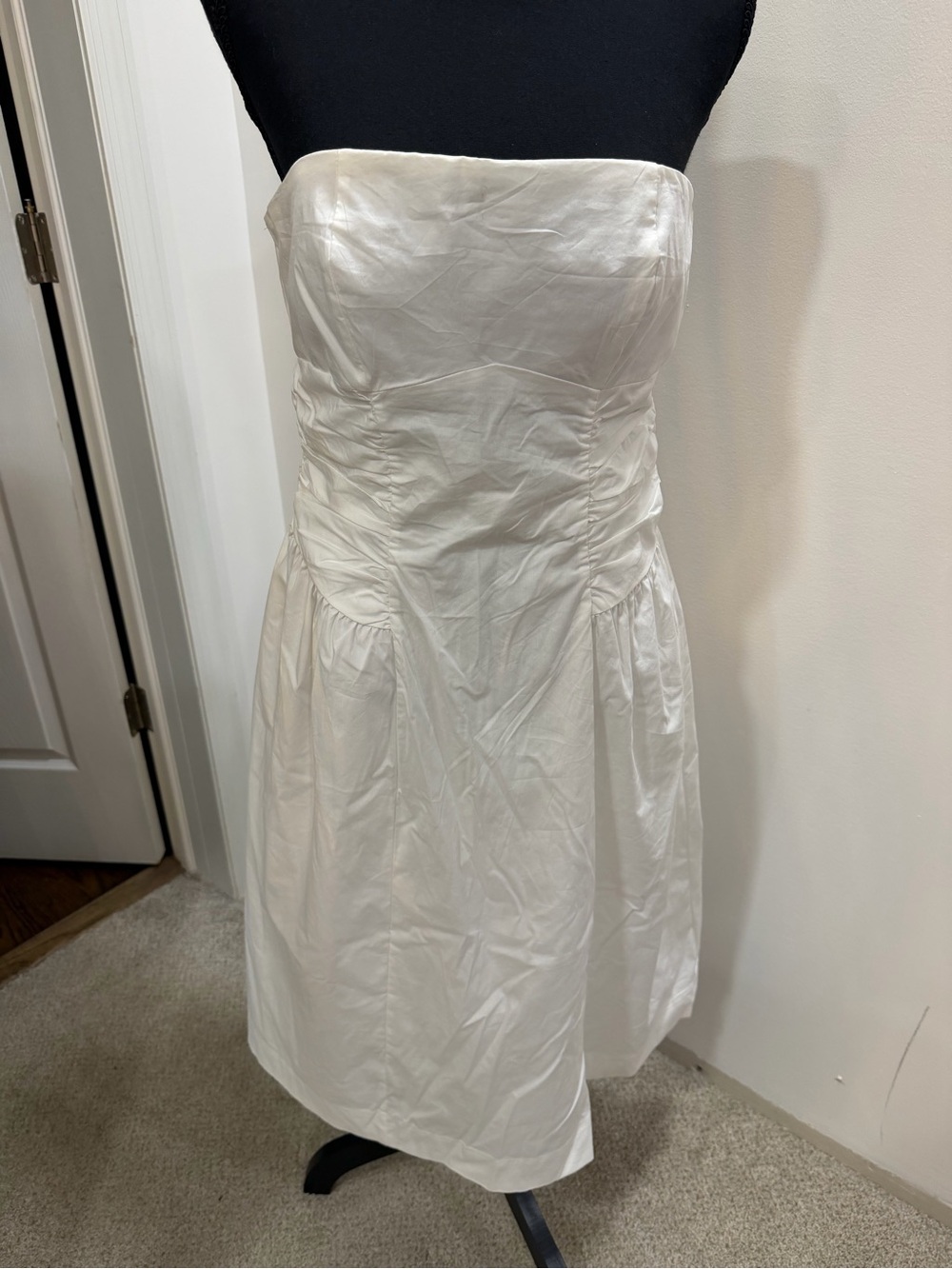 wild fable Ruched Poplin Midi Tube Dress